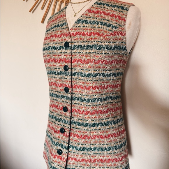 1970s Multicolor Wool Vest - Picture 3 of 6